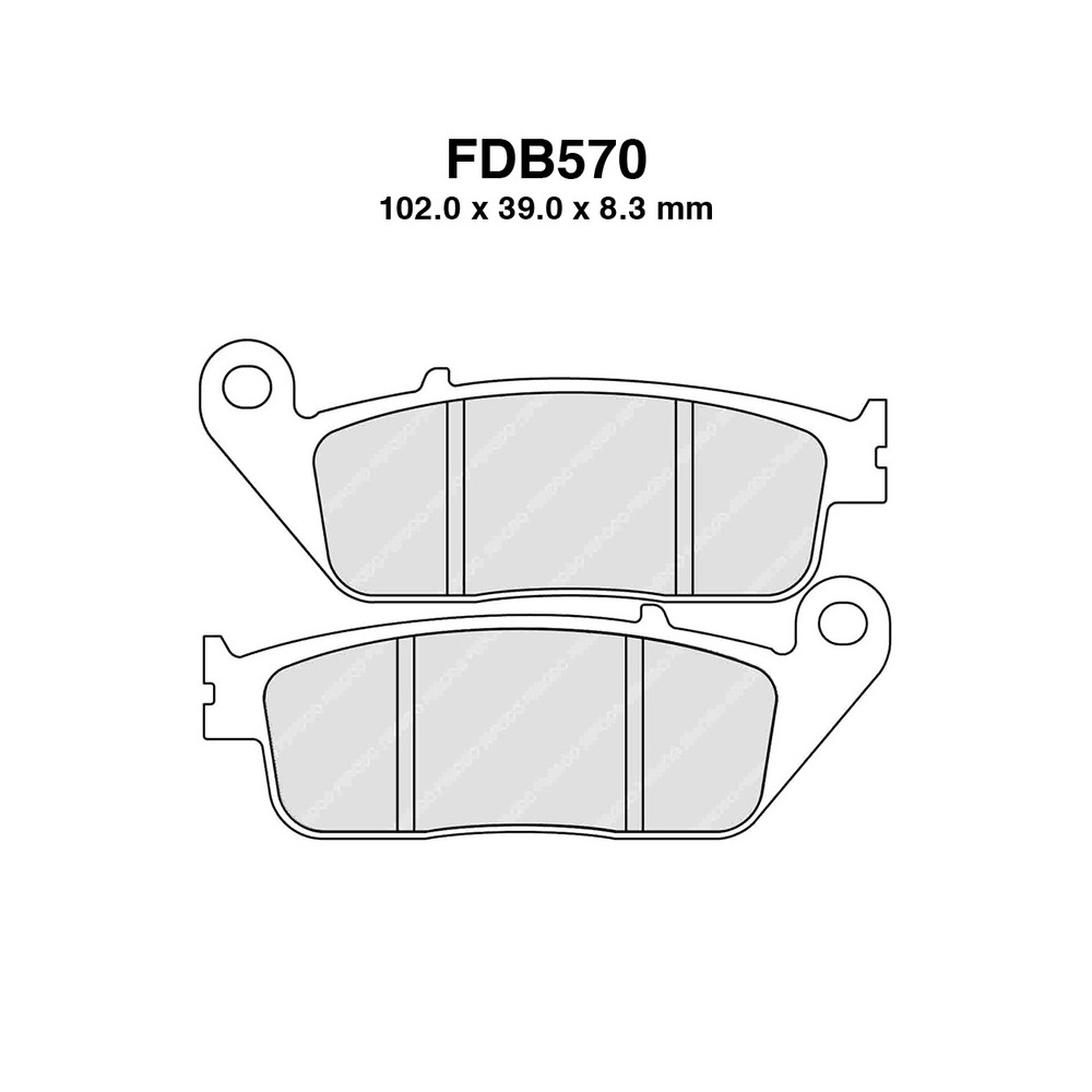 Ferodo Brake Pads FDB570KSM for BMW C600 Sport 12-15 and other models Mescola Sinter Scooter Ferodo
