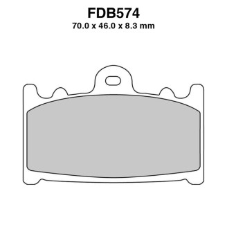 Ferodo Brake Pads FDB574EFP for KAWASAKI ZX-6R Ninja 600 94-97 and other models Mescola Organica Moto Ferodo