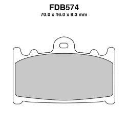 Ferodo Brake Pads FDB574EFP for KAWASAKI ZX-6R Ninja 600 94-97 and other models Mescola Organica Moto Ferodo