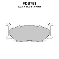 Ferodo Brake Pads FDB781EFP for YAMAHA YP Majesty 400 04-08 and other models Mescola Organica Moto Ferodo