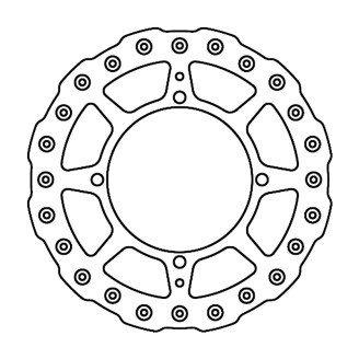 Brake Disc FMD0396MXR for SUZUKI RM-Z 450 04-18 Dischi Moto Ferodo