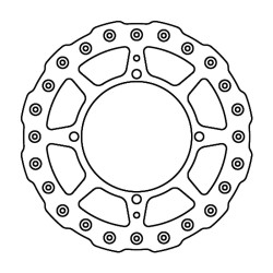 Brake Disc FMD0396MXR for SUZUKI RM-Z 450 04-18 Dischi Moto Ferodo
