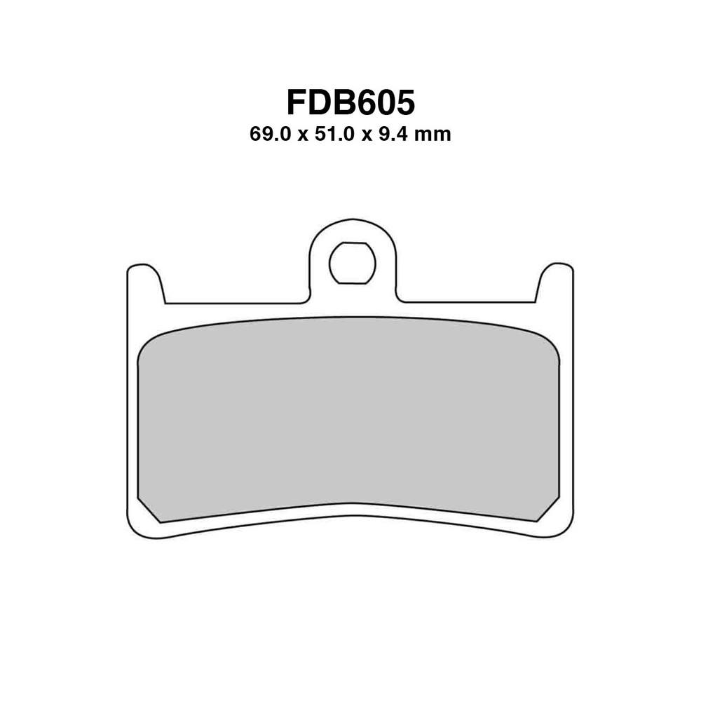 Pastiglie Ferodo FDB605EFP per YAMAHA XP T-Max 500 08-11 e altri modelli Mescola Organica Moto Ferodo