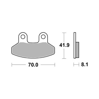 Plaquettes Brembo CC07062CC Freins Brembo