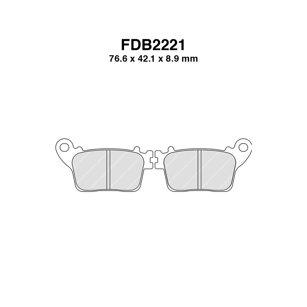 Pastiglie Ferodo FDB2221KST per HONDA CB600F Hornet 600 07-10 e altri modelli Mescola Sinter Moto Ferodo