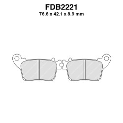 Pastiglie Ferodo FDB2221KST per HONDA CB600F Hornet 600 07-10 e altri modelli Mescola Sinter Moto Ferodo