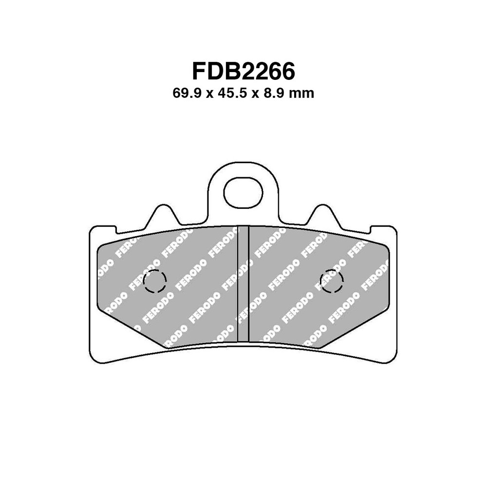 Pastiglie Ferodo FDB2266KST per BMW G310 GS 17-20 e altri modelli Mescola Sinter Moto Ferodo
