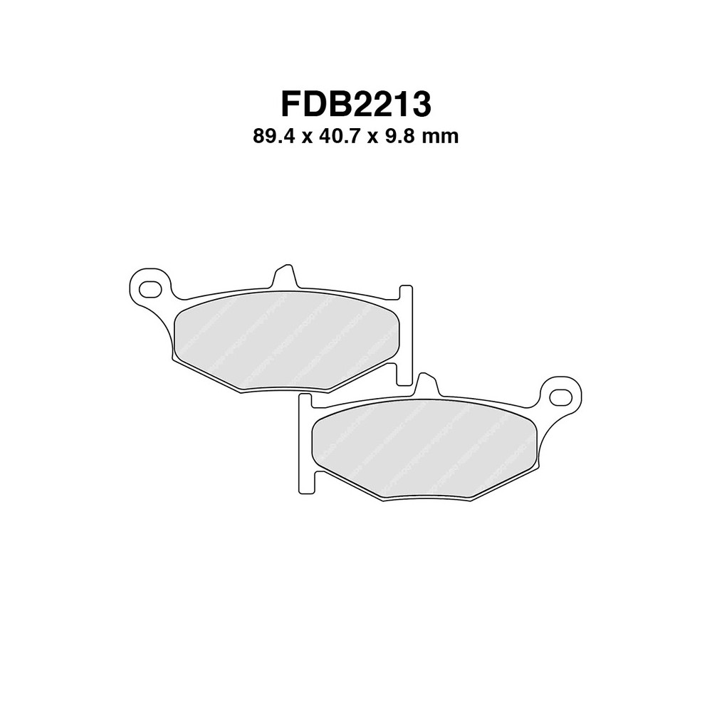 Pastiglie Ferodo FDB2213KST per SUZUKI GSX-R 600750 06-10 e altri modelli Mescola Sinter Moto Ferodo