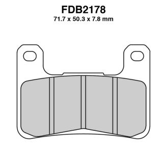 Pastiglie Ferodo FDB2178KST per KAWASAKI ZX-10R Ninja 00 08-15 e altri modelli Mescola Sinter Moto Ferodo