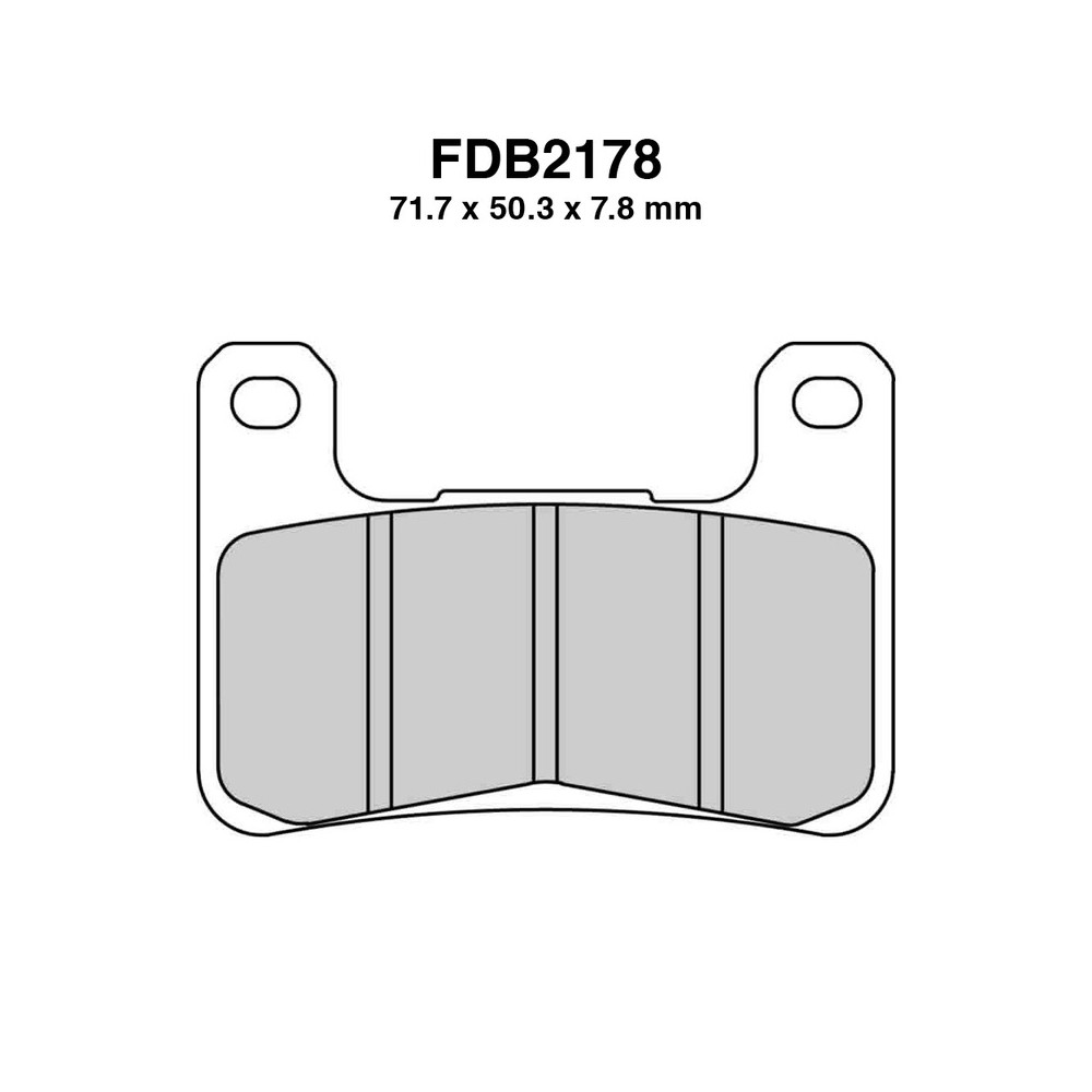 Pastiglie Ferodo FDB2178KST per KAWASAKI ZX-10R Ninja 00 08-15 e altri modelli Mescola Sinter Moto Ferodo