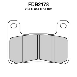 Pastiglie Ferodo FDB2178KST per KAWASAKI ZX-10R Ninja 00 08-15 e altri modelli Mescola Sinter Moto Ferodo