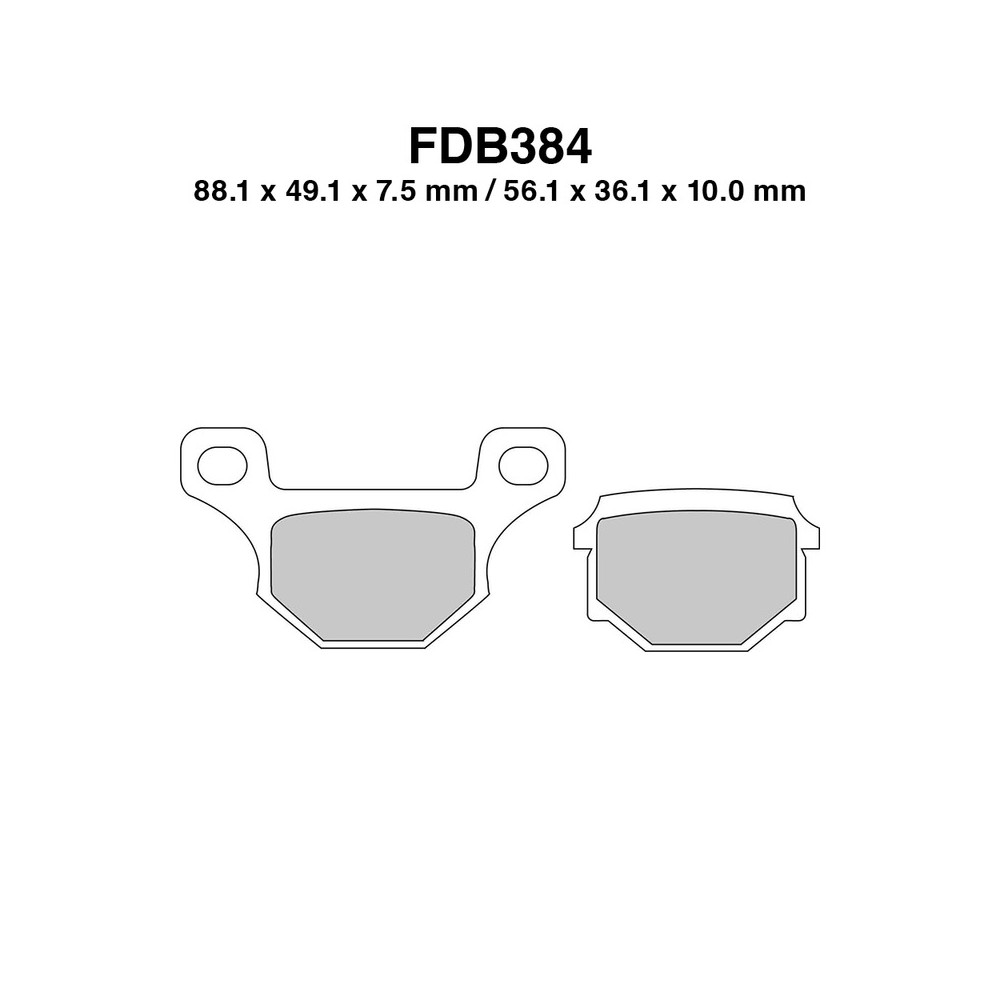 Ferodo Brake Pads FDB384EFP for APRILIA RX 125 08-13 and other models Mescola Organica Moto Ferodo