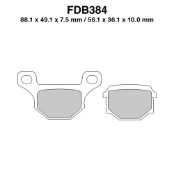 Ferodo Brake Pads FDB384EFP for APRILIA RX 125 08-13 and other models Mescola Organica Moto Ferodo