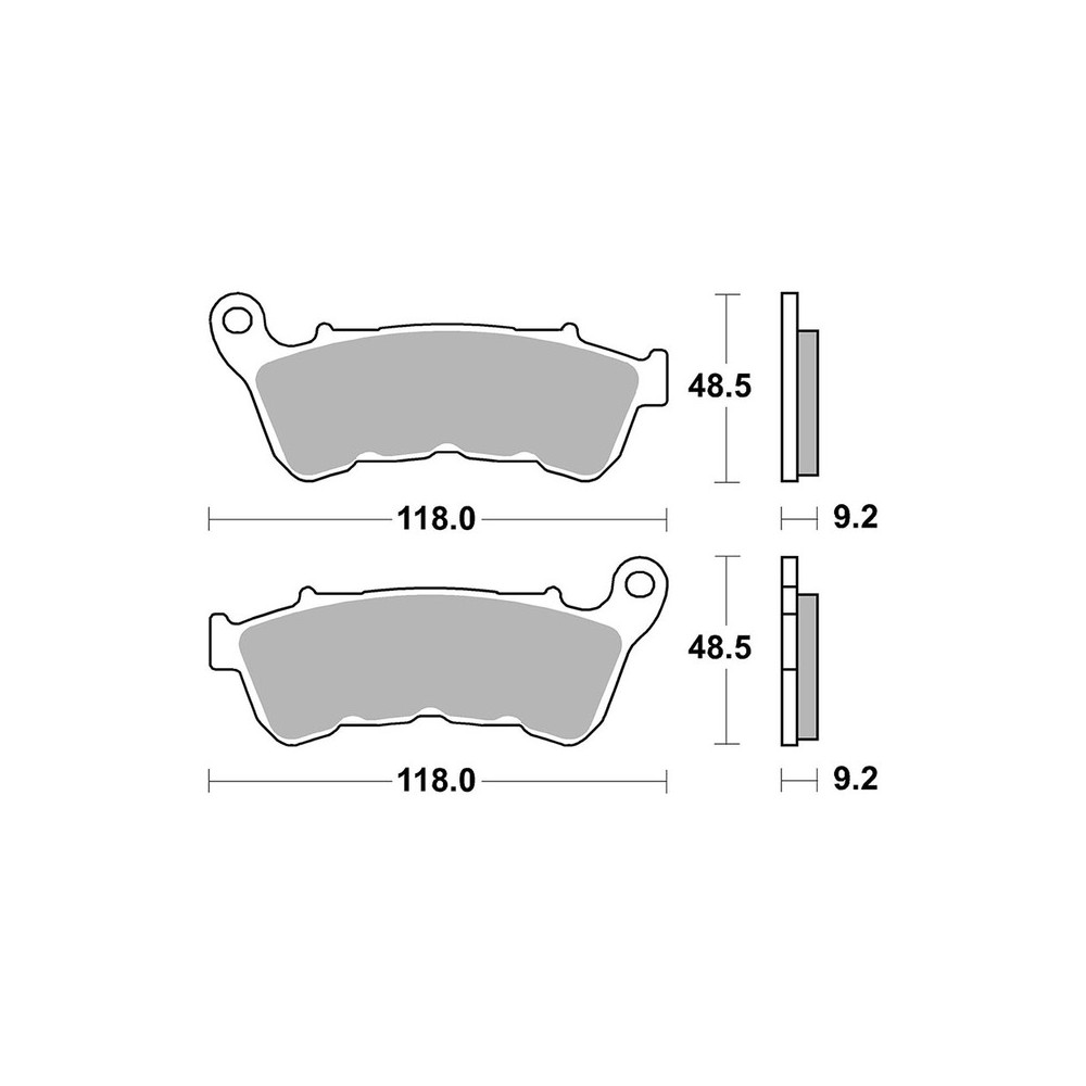 Bremsbeläge Brembo CC07HD22CC Bremsen Brembo