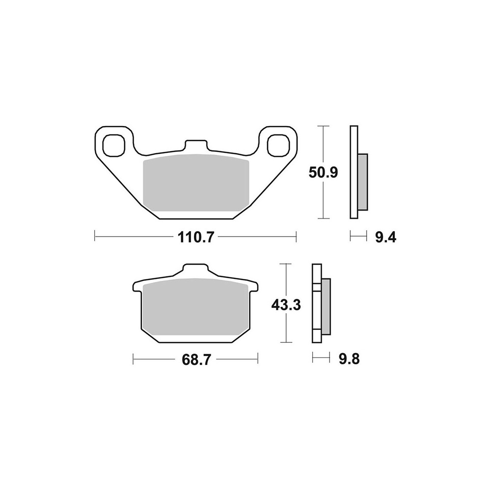 Bremsbeläge Brembo SA07KA08SA Bremsen Brembo