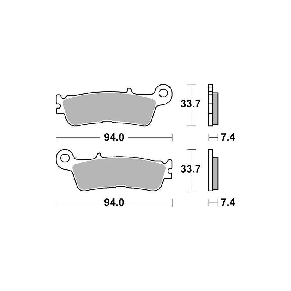 Pastiglie Brembo SX07YA55SX Mescola SX Brembo