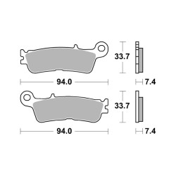 Brake Pads Brembo SX07YA55SX Mescola SX Brembo
