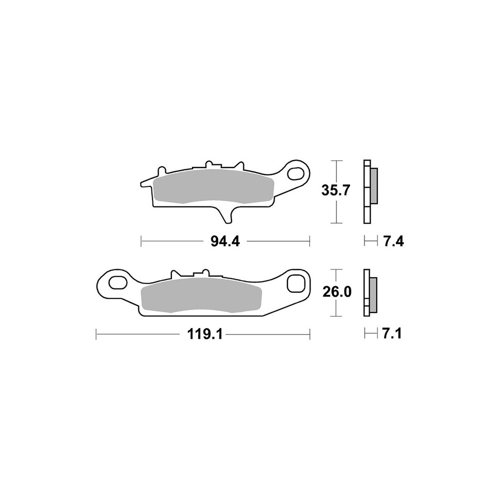 Bremsbeläge Brembo SD07KA25SD Bremsen Brembo