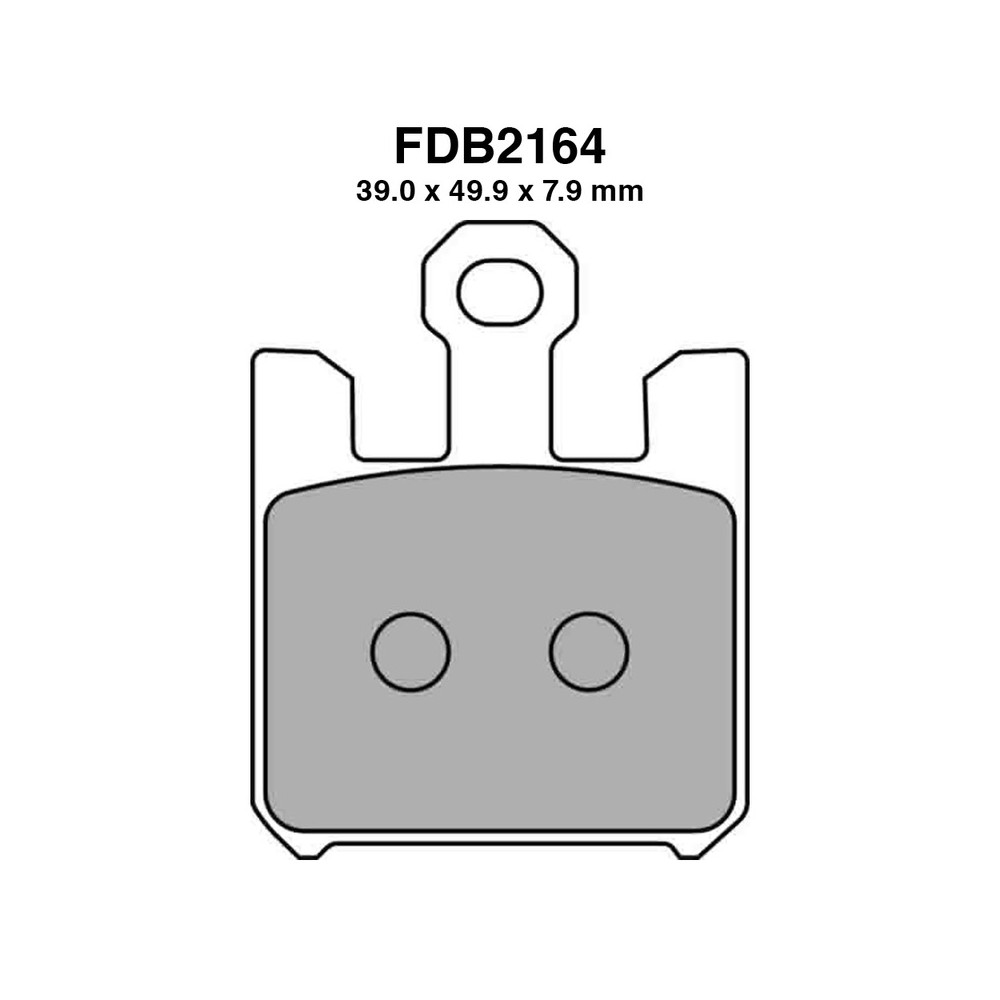 Pastiglie Ferodo FDB2164KST -4PZ X Conf. per KAWASAKI ZX-12R Ninja 00 04-04 ZX-10R Ninja 00 04-07 ZX-6RR Ninja 599 03-06 ZX-6R Mescola Sinter Moto Ferodo