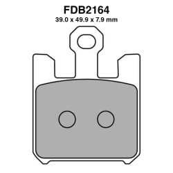 Pastiglie Ferodo FDB2164KST -4PZ X Conf. per KAWASAKI ZX-12R Ninja 00 04-04 ZX-10R Ninja 00 04-07 ZX-6RR Ninja 599 03-06 ZX-6R Mescola Sinter Moto Ferodo