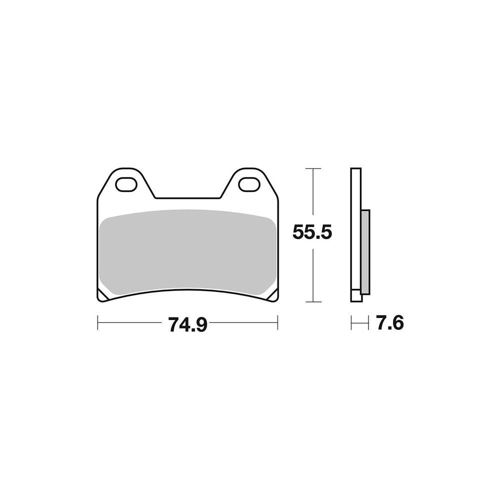 Brake Pads Brembo CC07HO47CC Brakes Brembo