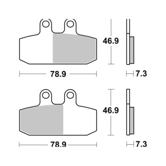 Pastiglie Brembo XS07057XS