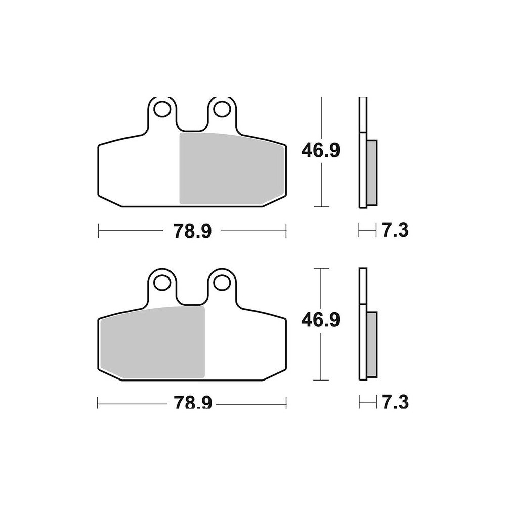 Brake Pads Brembo XS07057XS Mescola XS Brembo