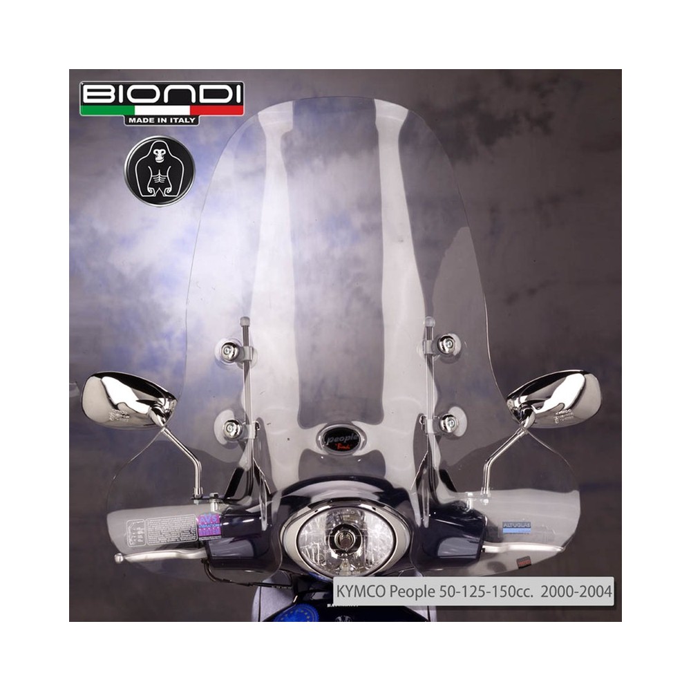 Parabrezza Club Kymco PEOPLE50125150 98-04 per KYMCO People 50 98-00 e altri modelli Parabrezza BIONDI