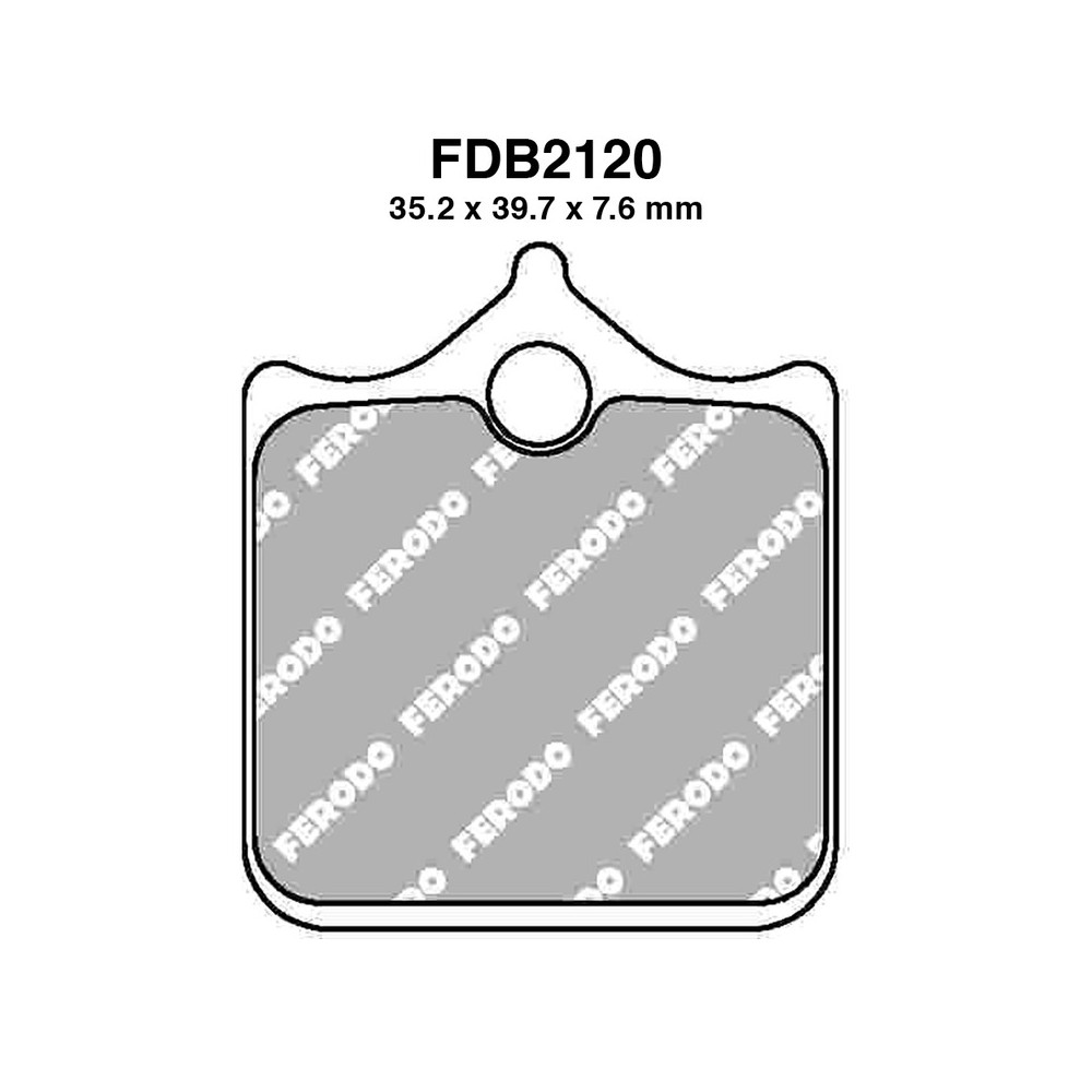 Pastiglie Ferodo FDB2120KST -4PZ X Conf. per APRILIA RSV Mille R 00 01-04 e altri modelli Mescola Sinter Moto Ferodo