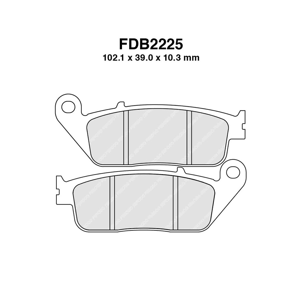 Pastiglie Ferodo FDB2225KSM per HONDA SH 125i150i300i 13-15 e altri modelli Mescola Sinter Scooter Ferodo