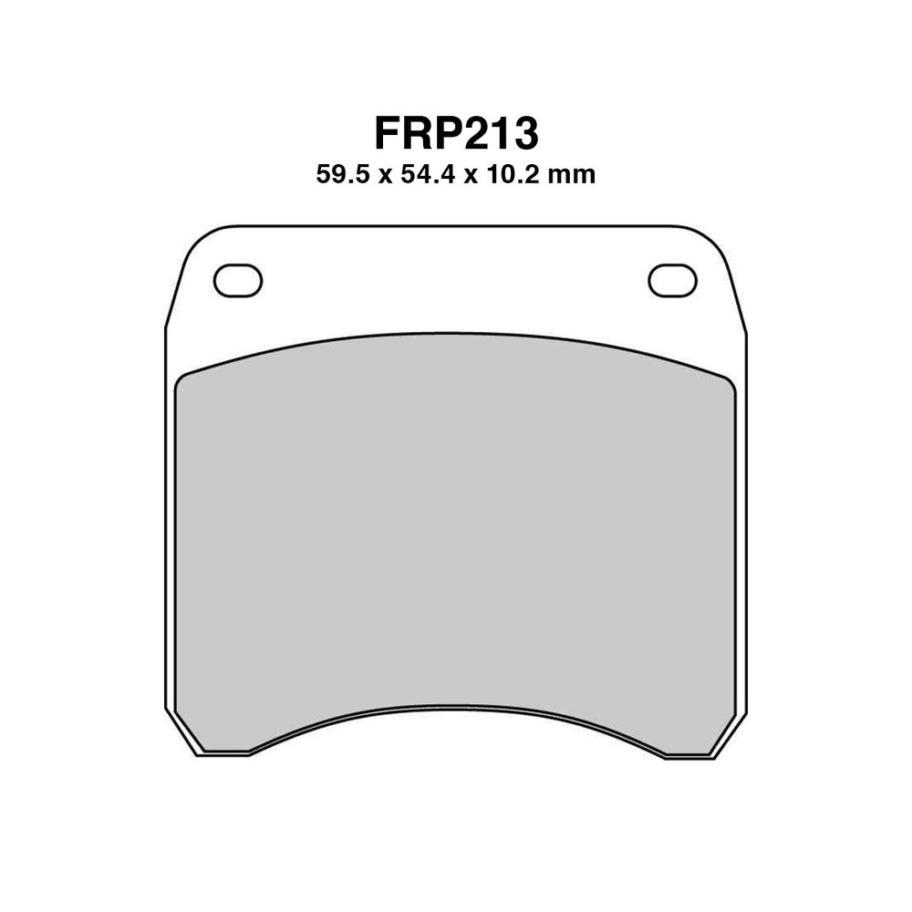 Pastiglie Ferodo FRP213CPRO per TRIUMPH Bonneville Twin 750 82-84 Trident TI V 500 82-84 Thunderbird 650 82-84 Tiger TR 750 76 Mescola Racing Moto Ferodo