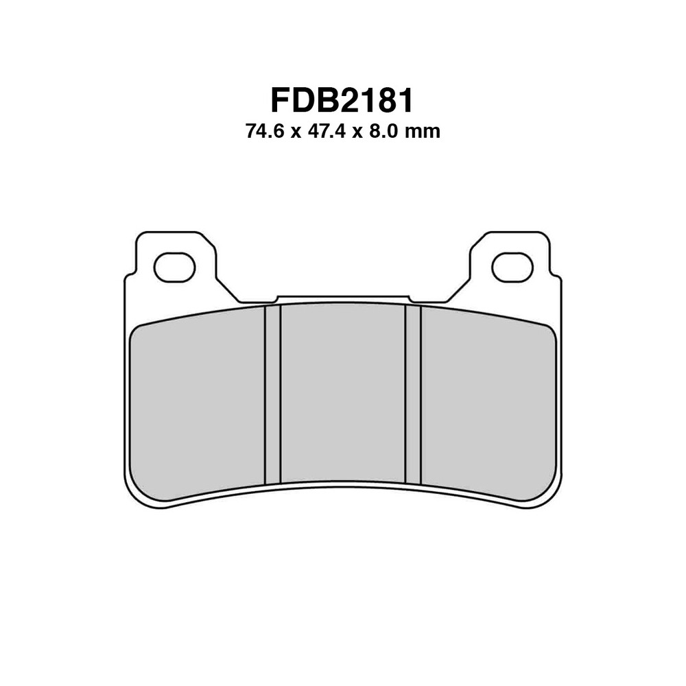 Bremsbeläge Ferodo FDB2181KST für HONDA CBR600RR Fireblade 05-07 und andere Modelle Bremsen Ferodo
