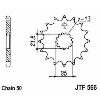 Rubber Cushioned sprockets566 z15 Rb Pignoni JT