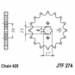 Front Sprocket Jt 274 z13 Pignoni JT
