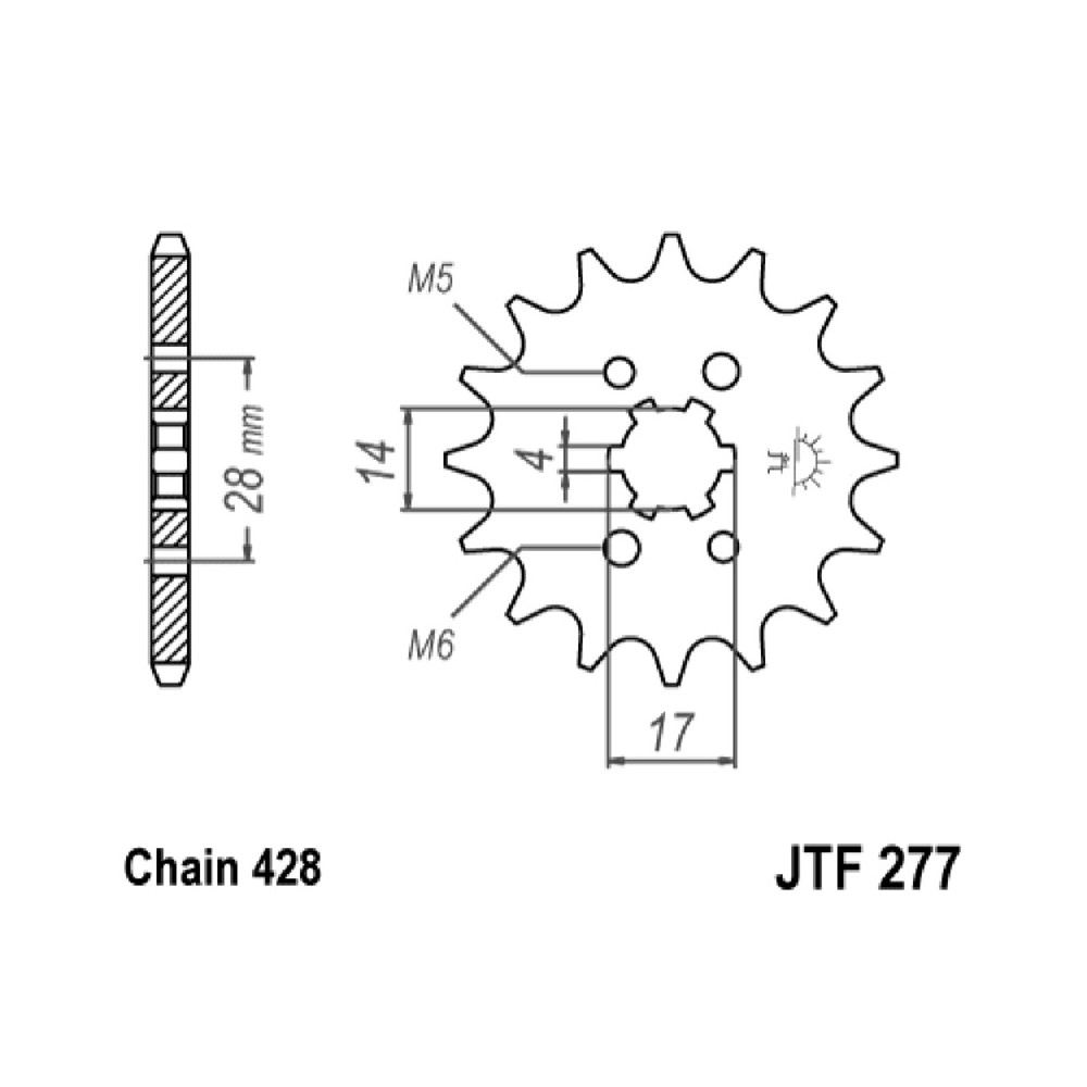Pignone Jt 277 z13 Pignoni JT