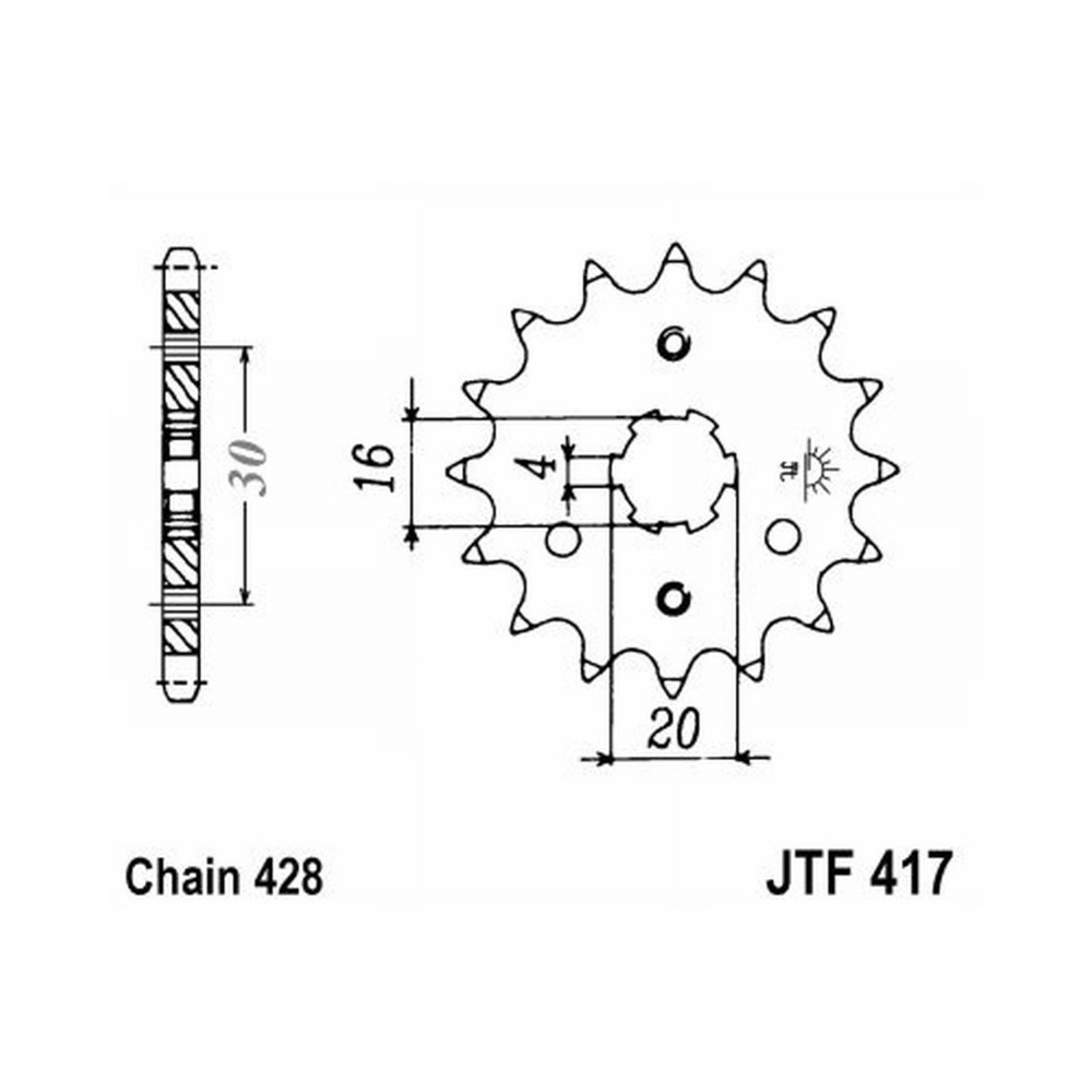 Pignone Jt 417 z15 Pignoni JT
