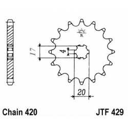 Front Sprocket Jt 429 z12 Pignoni JT