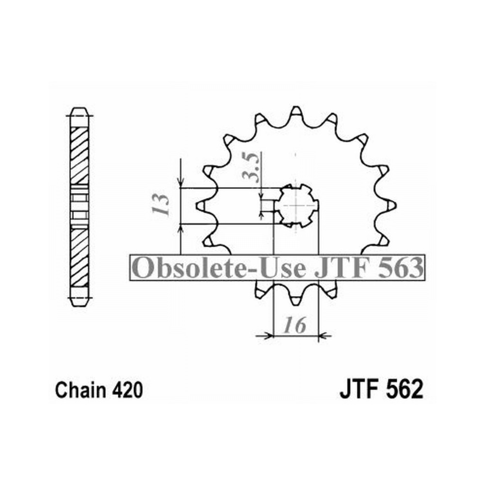Pignone Jt 562 z10 Pignoni JT