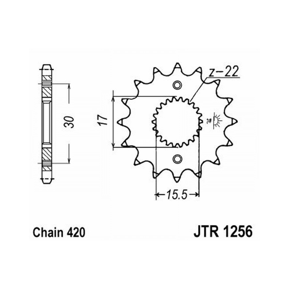 Front Sprocket Jt 1256 z14 Pignoni JT