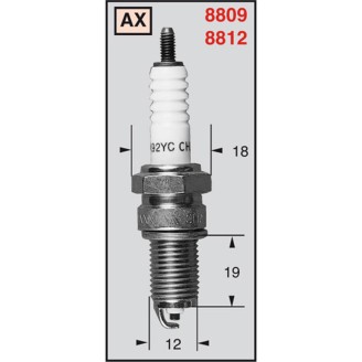 Spark Plug CHAMPION8812 CCH88121 for HONDA Foresight 250 00-08 and other models Candele Champion