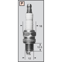 Candela Champion P7 CCH816 per HONDA C 2 00 e altri modelli Candele Champion