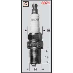 Candela Champion RC6YCC OE094 per BETA Techno 2 50 nd e altri modelli Candele Champion