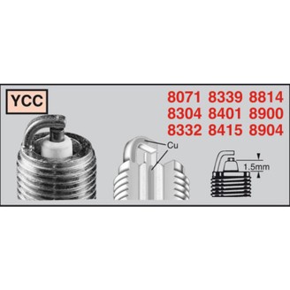 Spark Plug CHAMPIONRC6YCC OE094 for BETA Techno 2 50 nd and other models Candele Champion