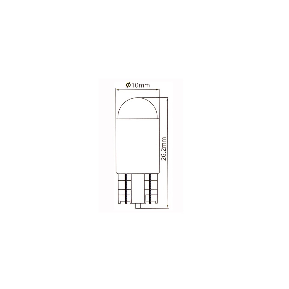 Blister 2 Lamp.Led 12V T10GIALLA Fanaleria e Lampade OKYAMI