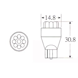 Blister 2 Lamp.Led 12V T15BIANCA Fanaleria e Lampade OKYAMI