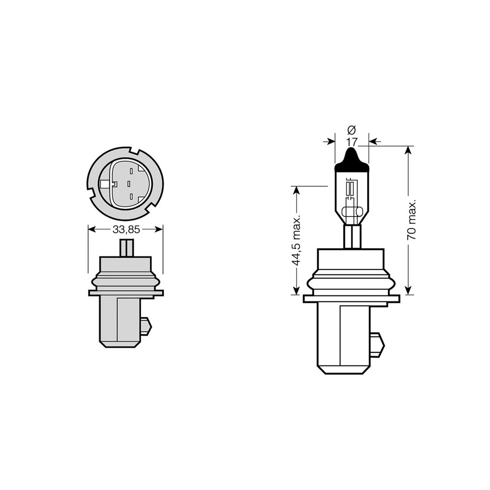 Lampada HB5 12V 6555W ALOGENAPX29T Fanaleria e Lampade OKYAMI
