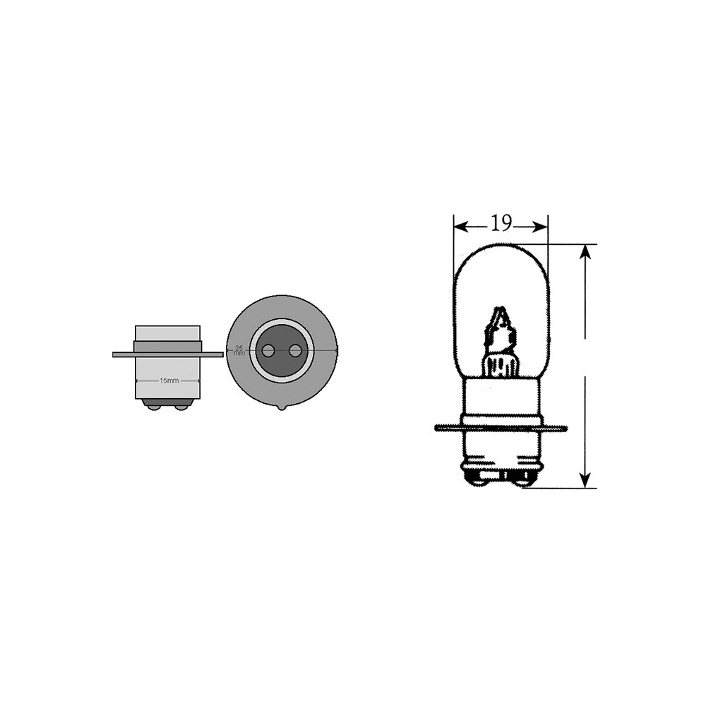 Lampada Kryptobilux 12V 3535WPX15D Fanaleria e Lampade OKYAMI