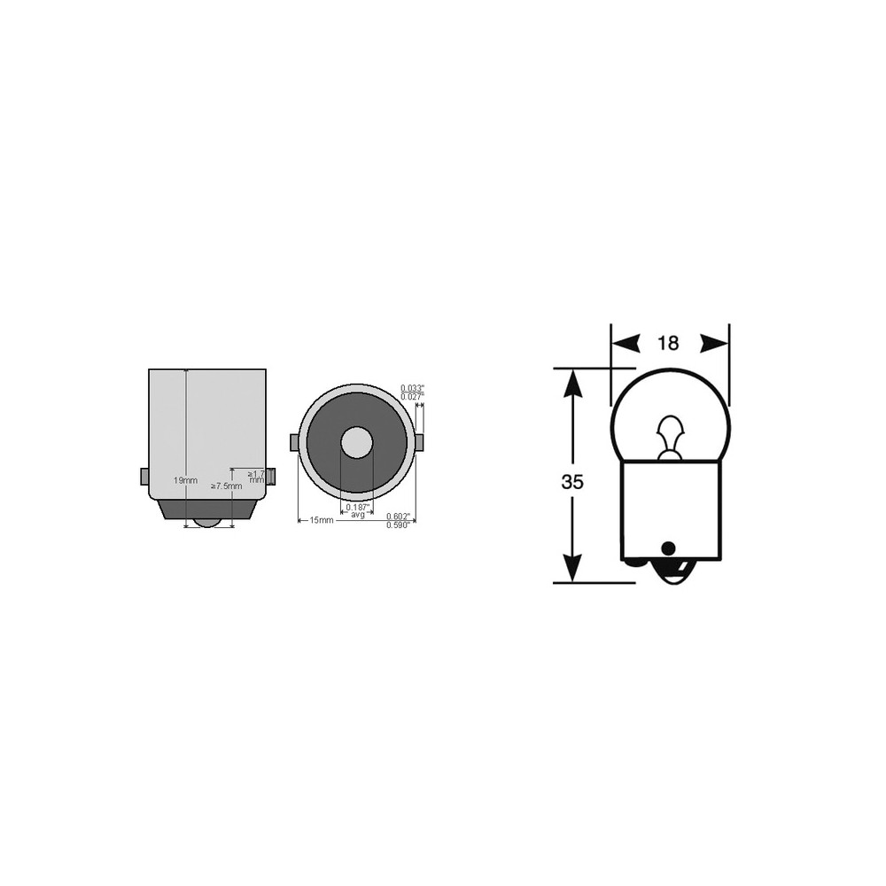 Box 10PCS Bulb 12V 5W BA15S Fanaleria e Lampade TOPLIGHT