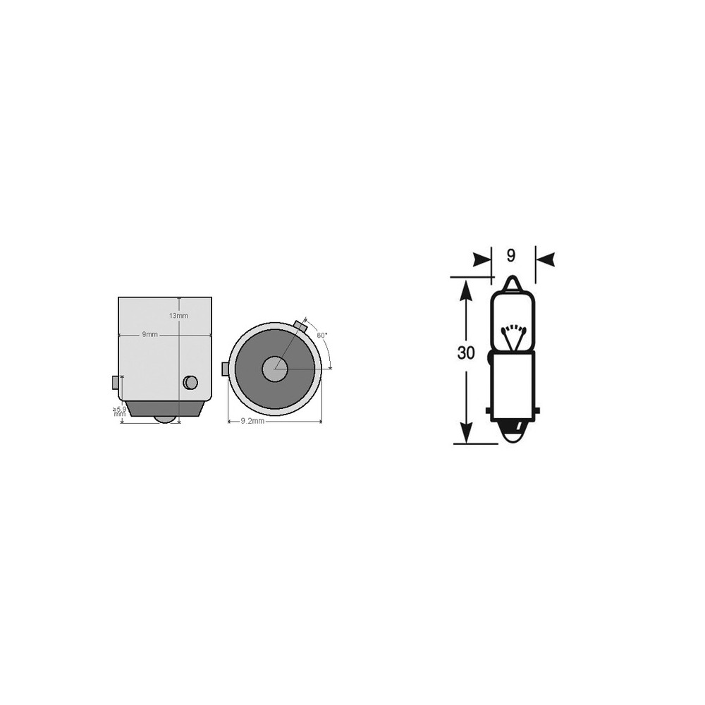Bulb H21 12V 21W BAY9S Fanaleria e Lampade RIATEC