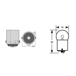 Box 10PCS Bulb 6V 10W BA15S Fanaleria e Lampade TOPLIGHT